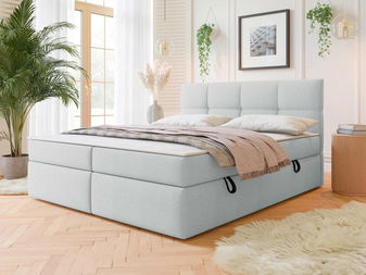 Manželská postel 140cm Mejaso (světle šedá)