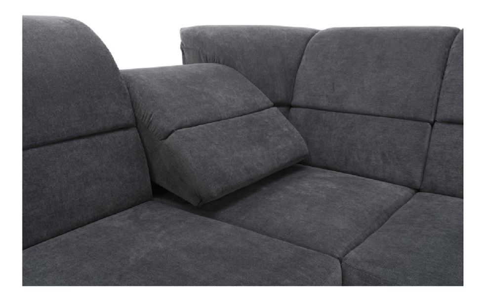 Rohová sedací souprava Stan (šedá) (P)