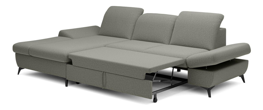 Rohová sedací souprava Harpie (šedá myší) (L)