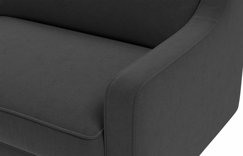 Křeslo Spary 1 (petrolejová + ořech)