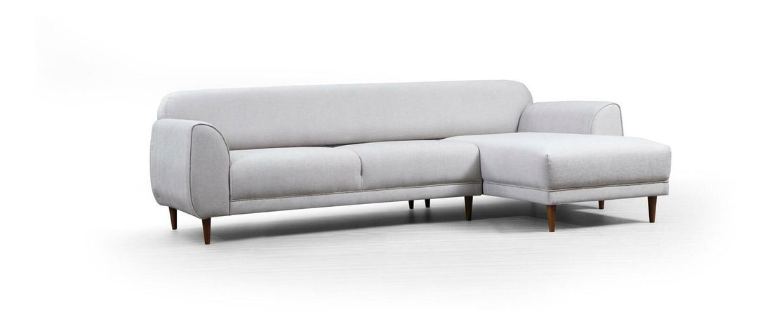 Rohová sedačka Imagetta (P) (béžová + ořech)