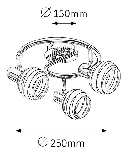Bodové svítidlo Aurel Lilac 6367 (chromová + fialová)