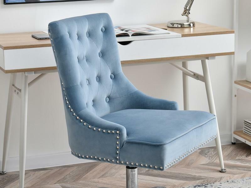 Židle Sonia (modrá + chromová)