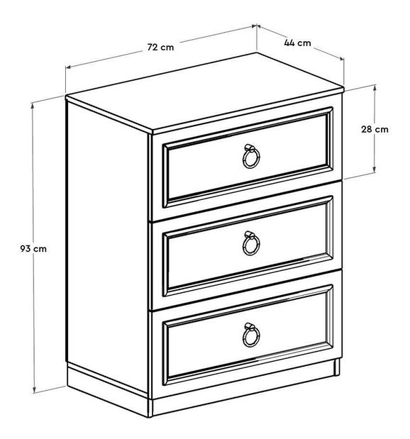 Komoda Sefonenzza (bílá)