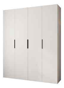 Šatní skříň 200 cm Carmela 50-4 (bílá + černá)