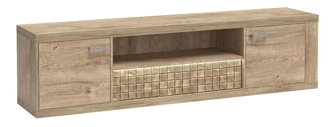 TV stolek/skříňka Nature 13 (s LED osvětlením) (dub ribbeck)