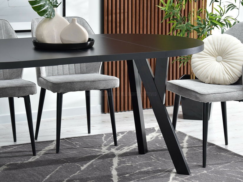 Jídelní stůl Bulgaria (černá + krémová)