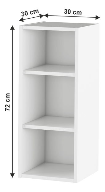 Horní kuchyňský regál Janne Typ 1 (bílá)