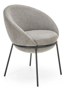 Jídelní židle Kym (šedá + černá)
