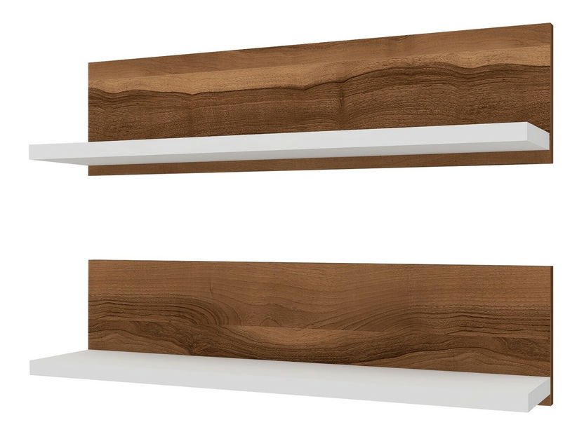 Set 2ks. polic Spencer (ořech + bílá)