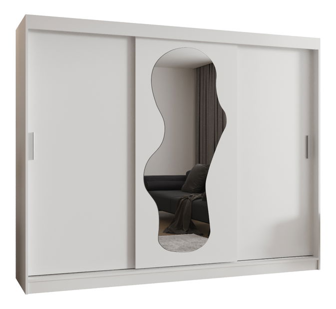 Šatní skříň 250 cm Ulta (bílá)