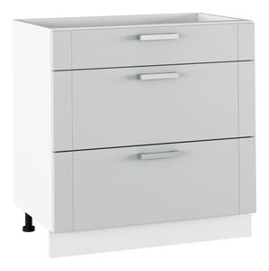 Dolní kuchyňská skříňka Janne Typ 61 (světle šedá + bílá)