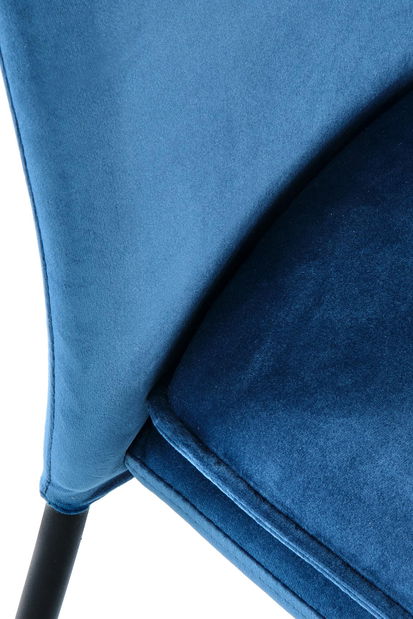 Jídelní židle Kemis (modrá + černá)