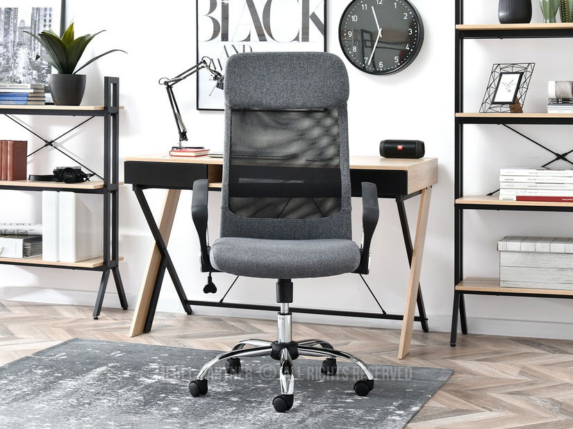 Křeslo Kuba (šedá + černá)