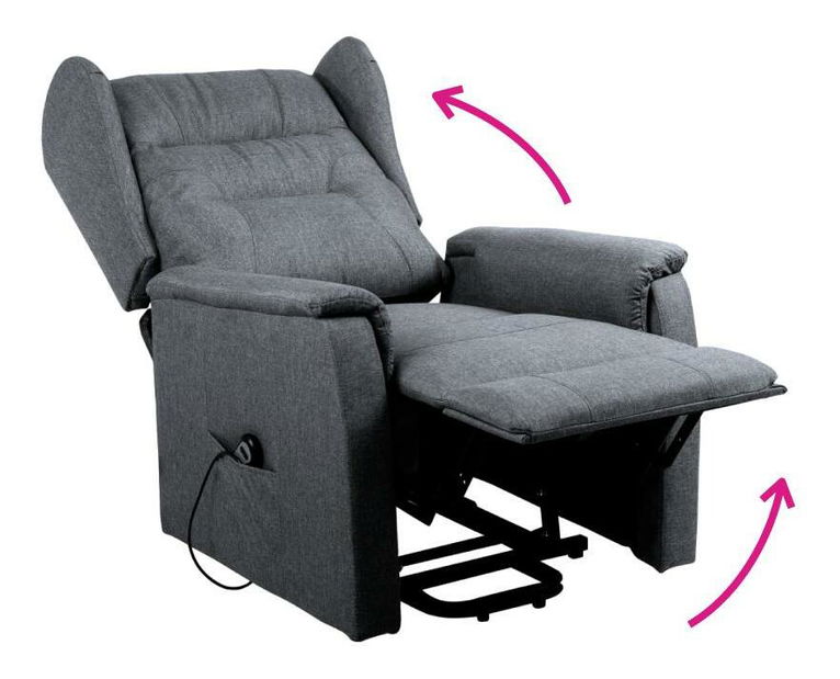 Polohovací křeslo Demuestra (světle šedá)