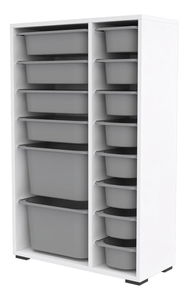 Organizér na hračky Dremonka 7 (šedá + bílá)