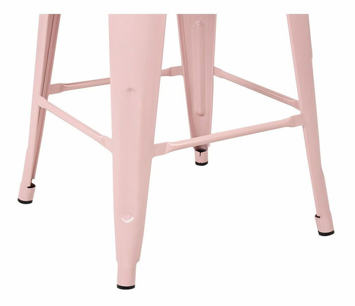 Set 2 ks barových židlí 60 cm Chloe (růžová)