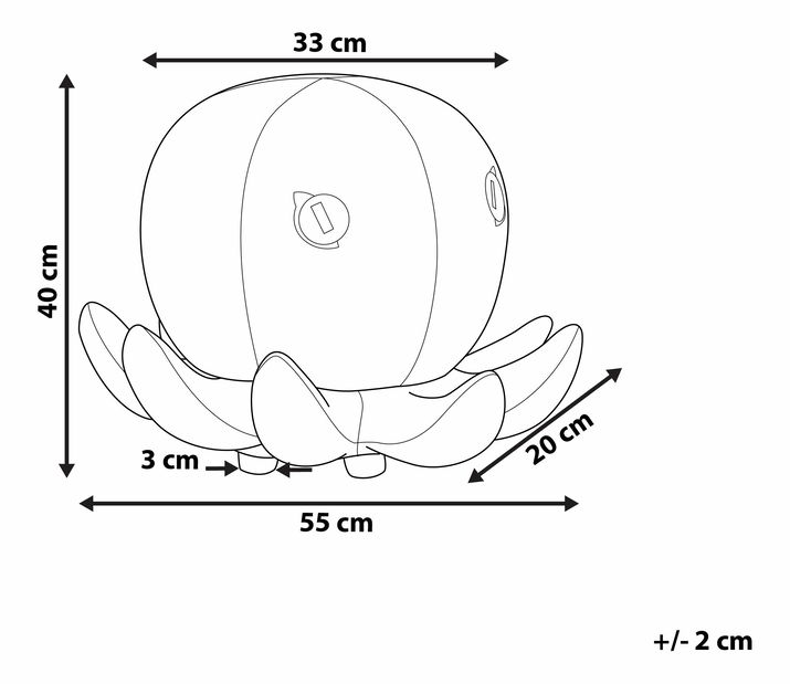 Taburetka OCTAPU (modrá)