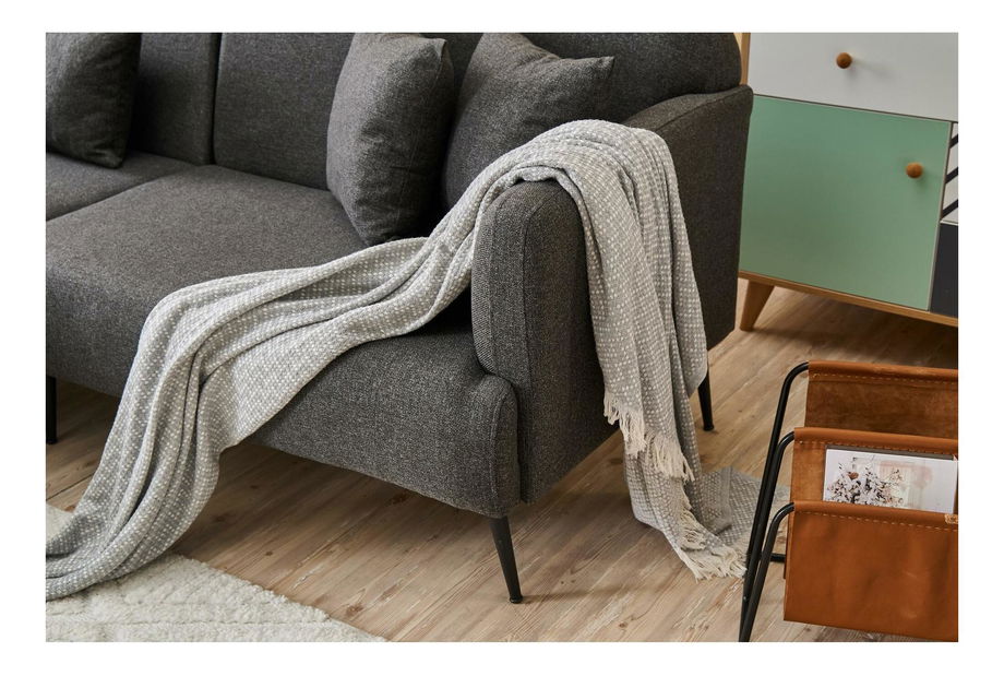 Rohová sedačka Revosatta (L) (antracit + černá)