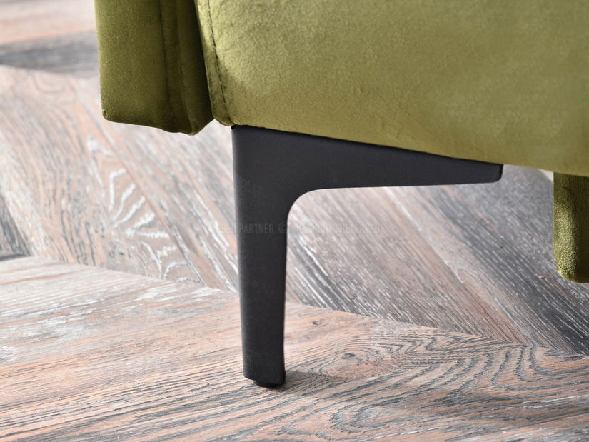 Pohovka dvousedačka Mastil (zelená + černá)