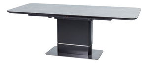 Rozkládací jídelní stůl 160-210 cm Peris (šedá + černá) (pro 8 a více osob)