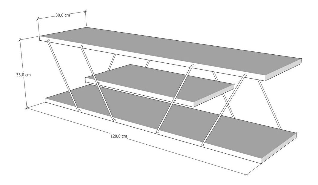 Sestava nábytku do obývacího pokoje Eleanore (bílá + černá)