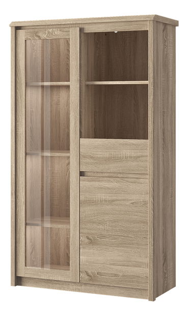 Vitrína Soledad (dub sonoma)