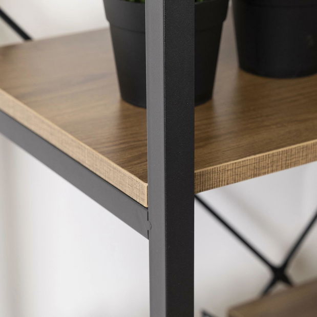 Regál Teshona (ořech + černá)