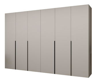 Šatní skříň 300 cm Alice 1 (kašmír + černá)