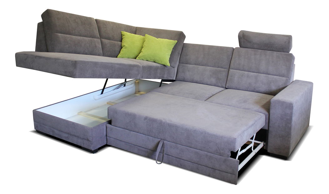 Rohová sedací souprava Nelson 3 2F+L (světle hnědá + tmavě hnědá) (P)