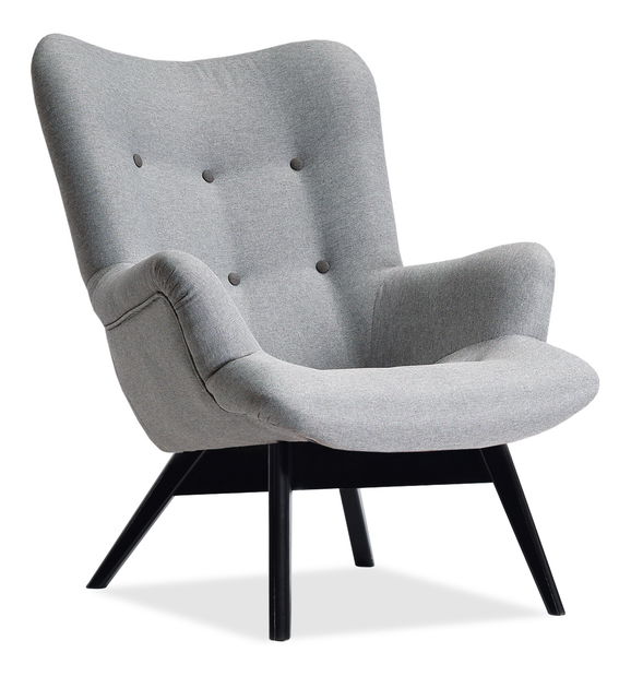 Relaxační křeslo Florentino (šedá + černá)