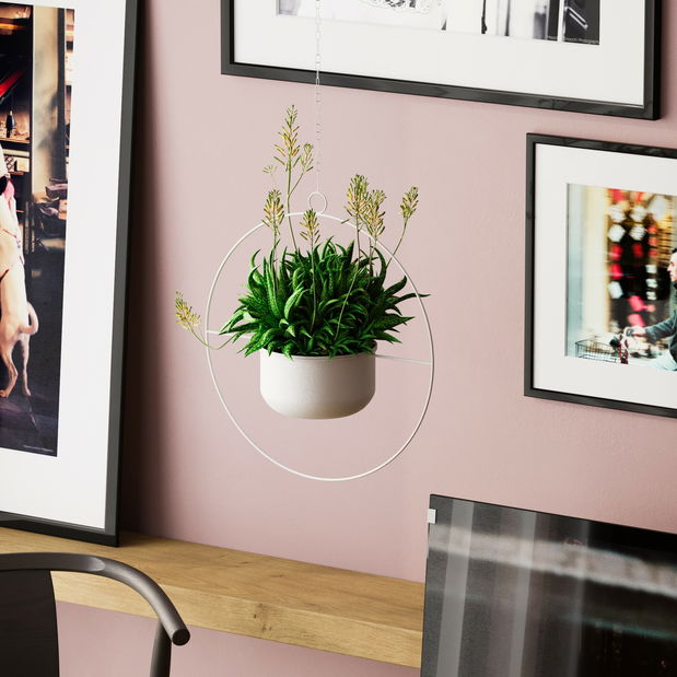 Dekorativní hrnec Paradota (bílá)