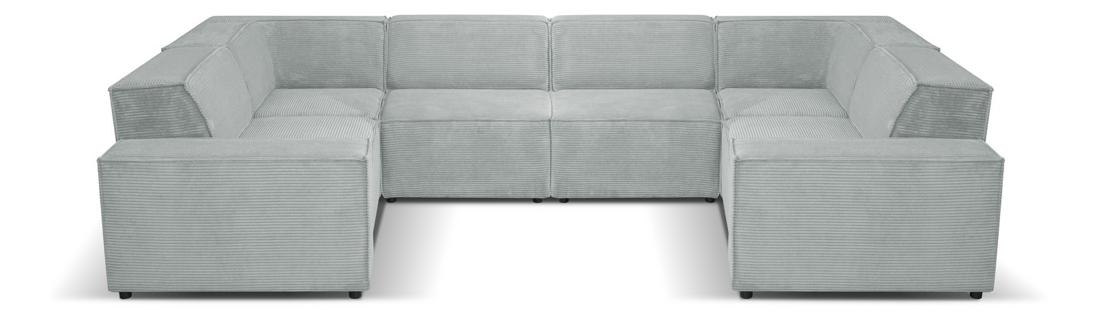 Rohová sedačka U Cuboid U (sivá)