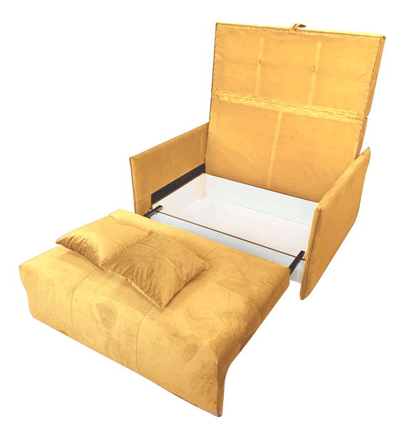 Křeslo Aricca (hořčicová)