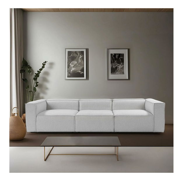 Pohovka trojsedačka Forewona (světle šedá)