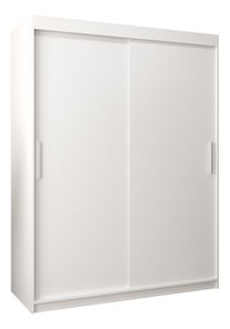 Šatní skříň 150 cm Toki (Bílá matná + Bílá matná)