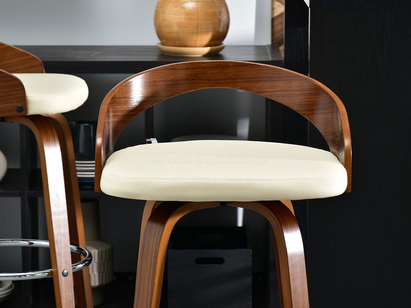 Židle Haime (oříšková + chromová)