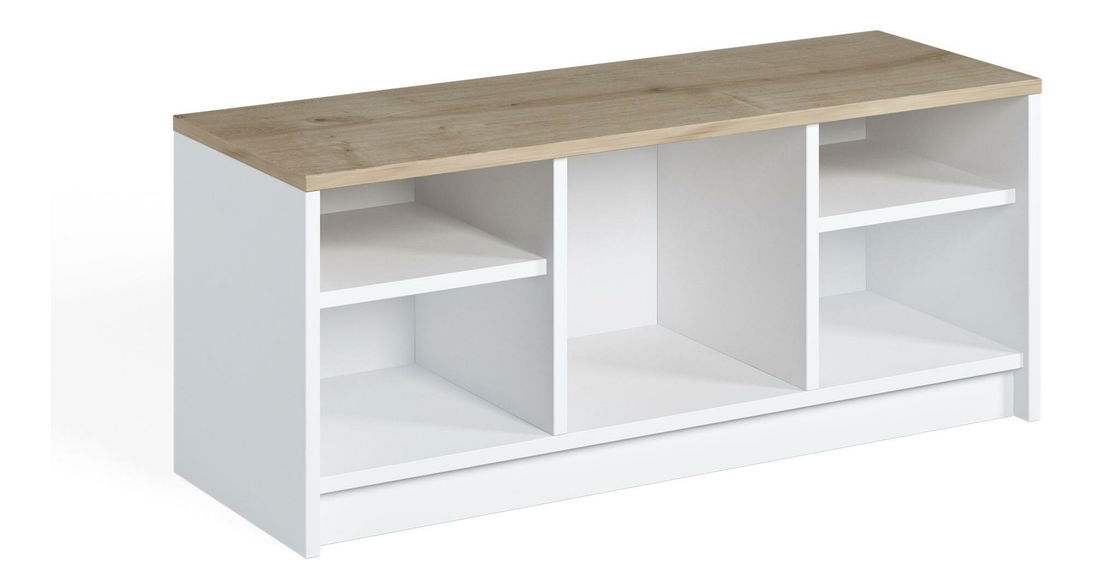 Botník Mikima 2 (bílá + dub safírový)