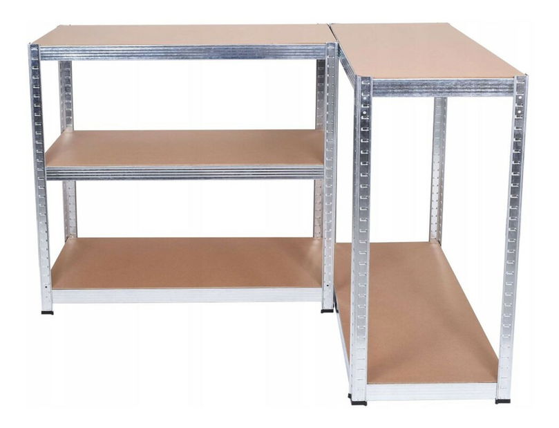 Regál Rubia 3 (stříbrná)