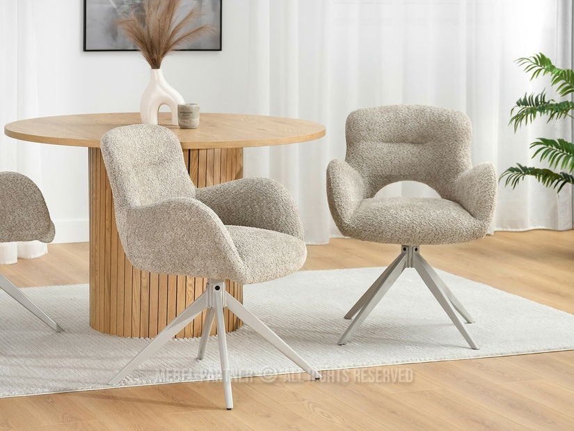 Židle Milla (béžová + šedá)