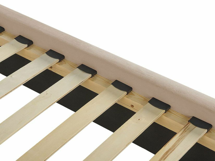 Manželská postel 180 cm LUBECK (s roštem) (béžová)