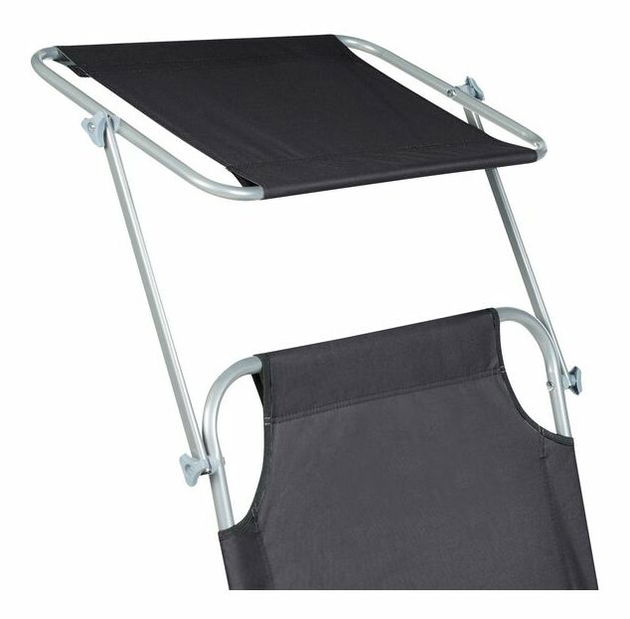 Zahradní lehátko Flor (černá)