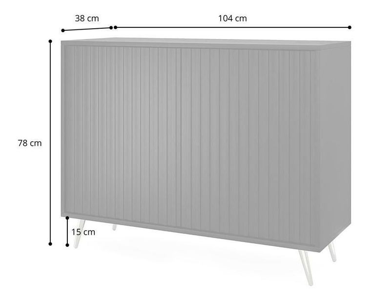 Skříňka Biel B1 (bílá + zlatá)