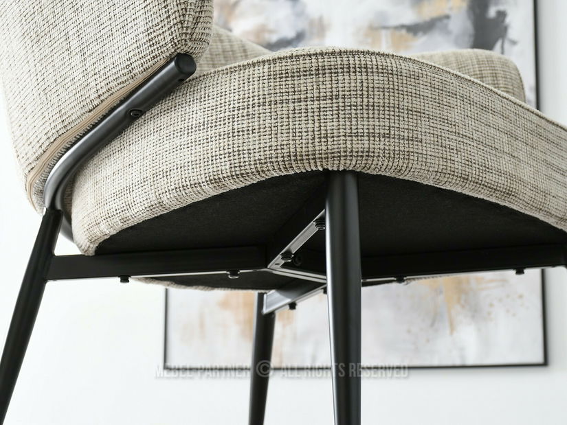 Křeslo Alfredo (béžová + černá)