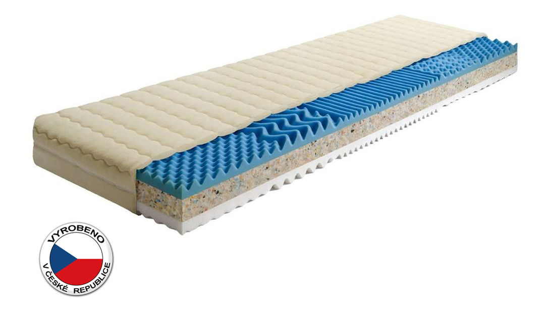Pěnová matrace Trilux Plus 200x140 cm (T3)