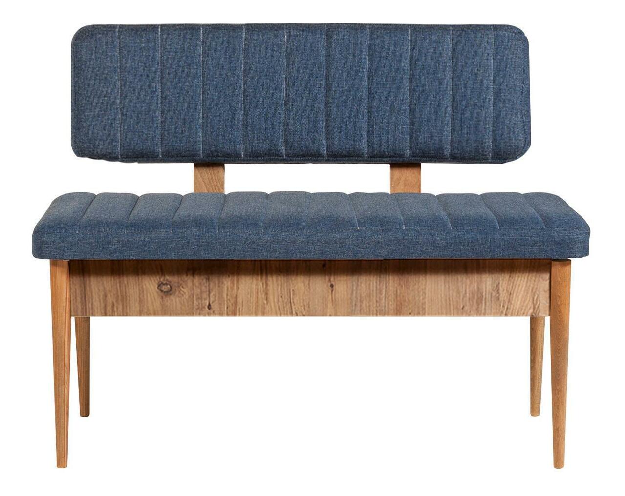 Lavice Vlasta 3 (borovice atlantická + tmavě modrá) (s úl. prostorem)