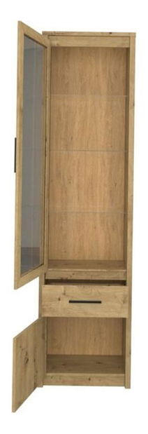 Vitrína Andra 1D1W1S (dub artisan)