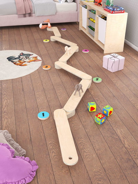 Dětská balanční deska Venku 1 (bříza)