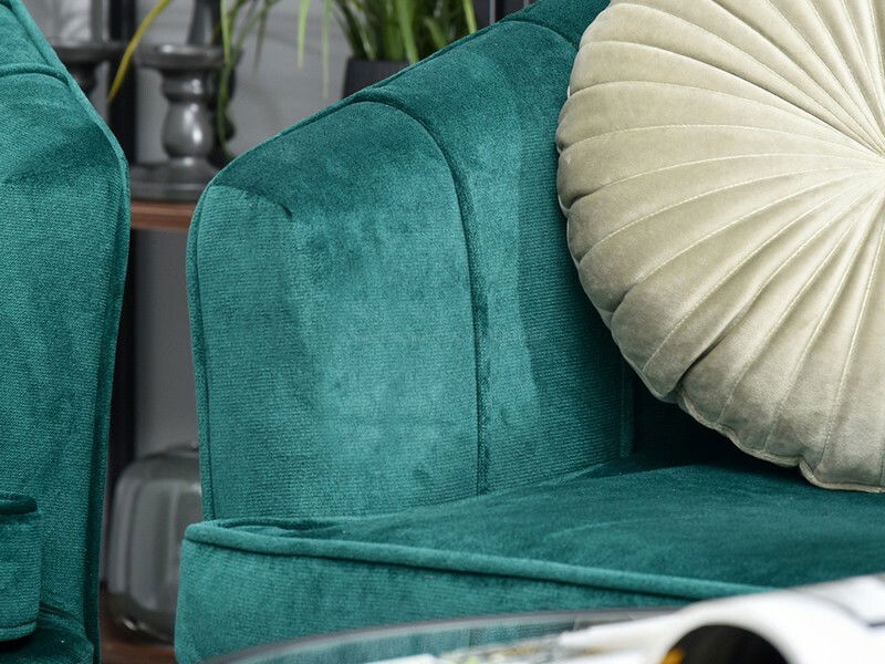 Pohovka Etimee S (zelená + černá)