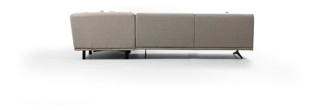 Rohová sedačka Bentelona (L) (béžová + černá)